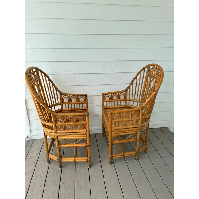 These have been in one family since the 1960’s and used as dining chairs. Seats have been professionally re-caned and both...