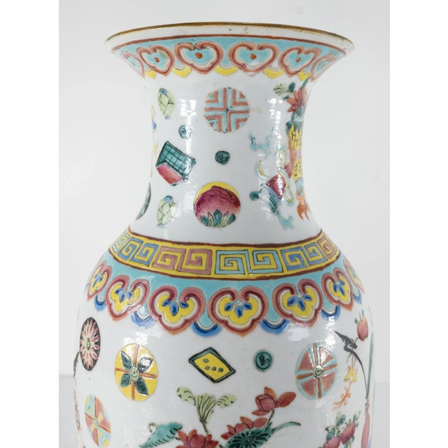 Chinese Famille Rose Republic Enameled Vase For Sale In New York - Image 6 of 12