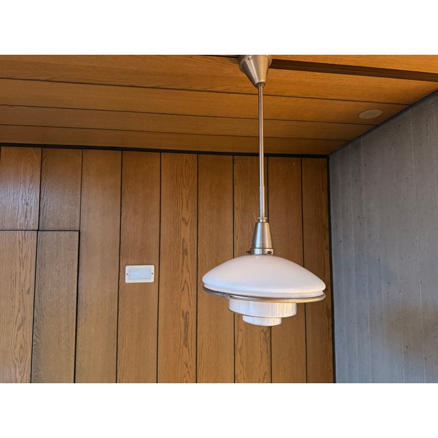 Bauhaus P3 Pendant Lamp by Otto Müller for Sistrah, 1930s For Sale - Image 6 of 14