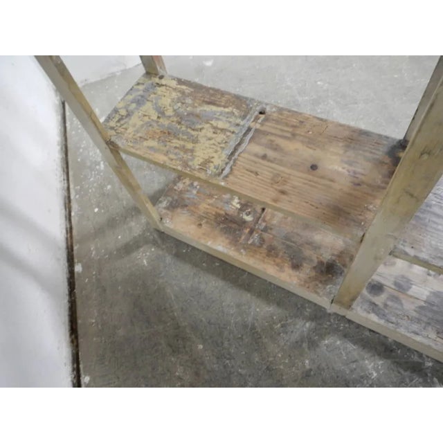 Wood Bookcase Shelf in Fir, 1940s For Sale - Image 7 of 10