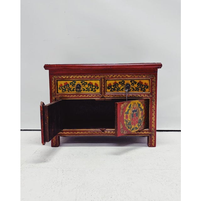 Tibetan Bedside Tables, 1980s, Set of 2 For Sale - Image 4 of 12