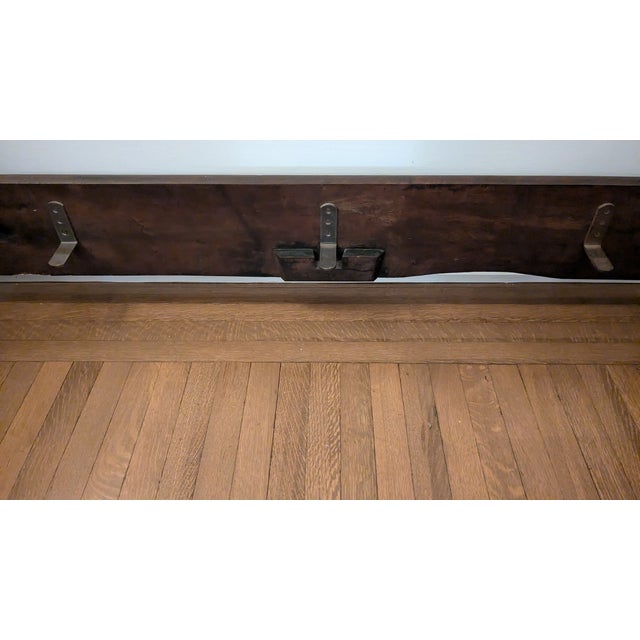 19th Century French Sleigh Bed Complete With Custom Velveteen Mattress, Back & End Pillows For Sale - Image 11 of 13