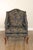 Pearson French Style Pair of Custom Upholstered Wing Chairs For Sale In Philadelphia - Image 6 of 12