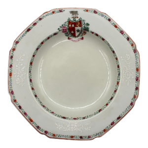 C. 1770 Chinese Export Porcelain Octagonal Soup Plate