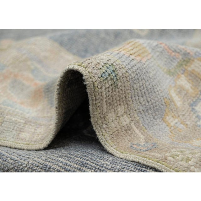 Turkish Oushak Rug 3'10" x 11'5" For Sale - Image 4 of 10