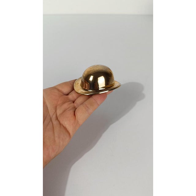 Vintage Hat Bottle Opener in Heavy Gilded Brass, 1970s For Sale - Image 6 of 17