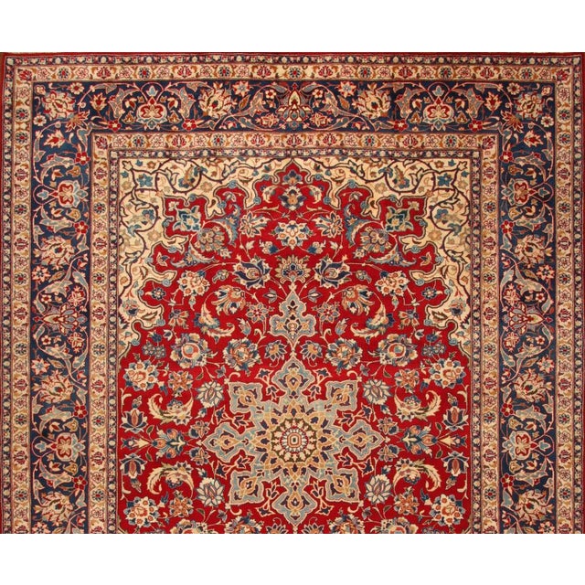 Middle Eastern Hand-Knotted Rug For Sale - Image 3 of 11