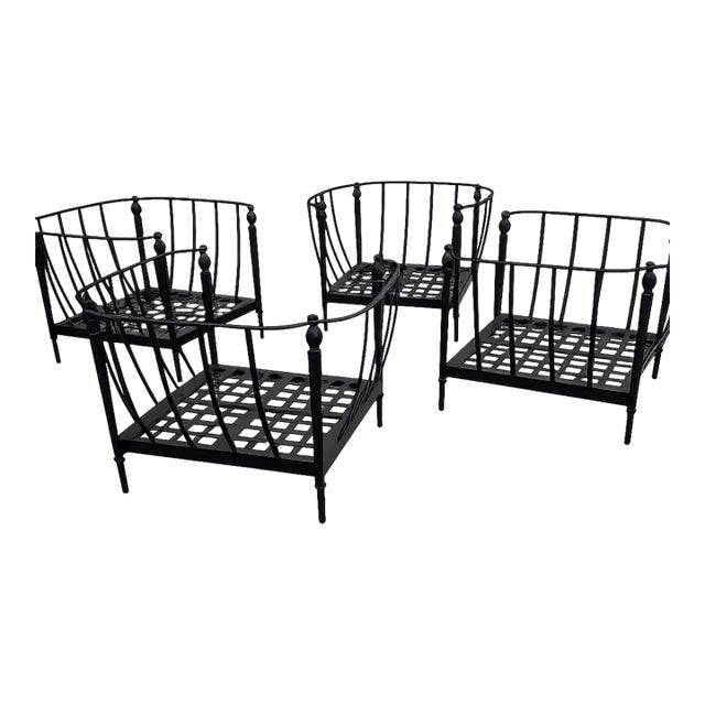 Michael Taylor Designs Newport Outdoor Lounge Chair Frames, 4 Pieces, Attributed For Sale