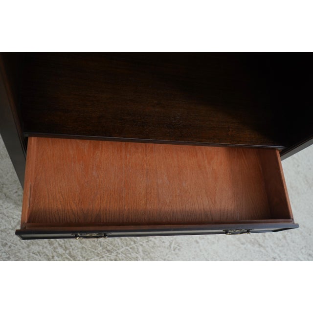 Pair of Knob Creek Walnut Finish Mahogany Bookcases For Sale In Philadelphia - Image 6 of 15