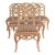 Set of 6 White Frances Elkins Style Villa & House Dining Side Chairs For Sale