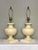 1970s 1970s Jean Roger Style Ivory White Lacquered Wood Urn Table Lamps For Sale - Image 5 of 11