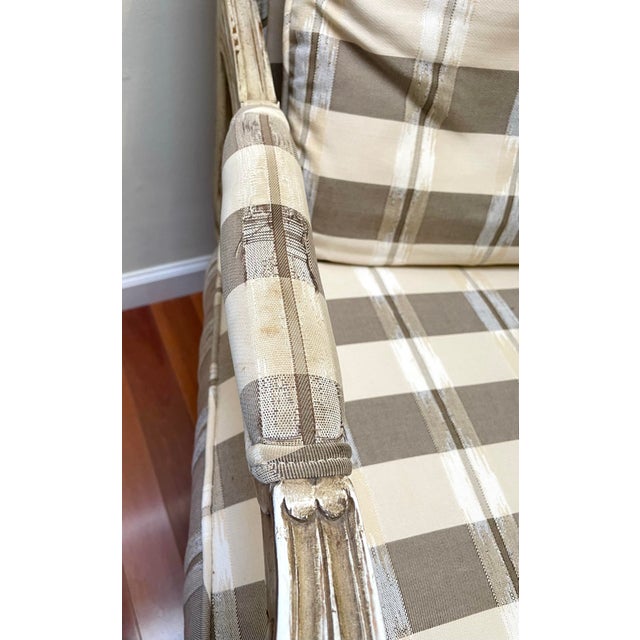 1980’s Baker Furniture Bergère Chairs a Pair For Sale - Image 10 of 12