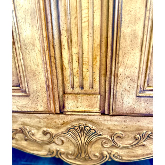 Late 20th Century Drexel Heritage “Old World” French Provincial Carved Armoire / Wardrobe For Sale - Image 9 of 12