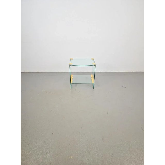 1970s Vintage Regency Brass & Glass Side Table, 1970s For Sale - Image 5 of 12