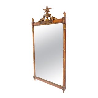 Fine Regency Ornaments & Paint Decorated Wall Mirror NICE For Sale