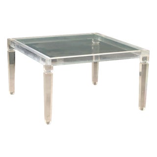 Vintage Coffee Table in Plastic and Glass, Italy, 1990s For Sale