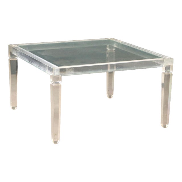 Vintage Coffee Table in Plastic and Glass, Italy, 1990s For Sale