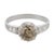 Art Deco 1930s French Art Deco 1.31 Carat Fancy Brown Diamond Platinum Engagement Ring, Size 7.75 For Sale - Image 3 of 6
