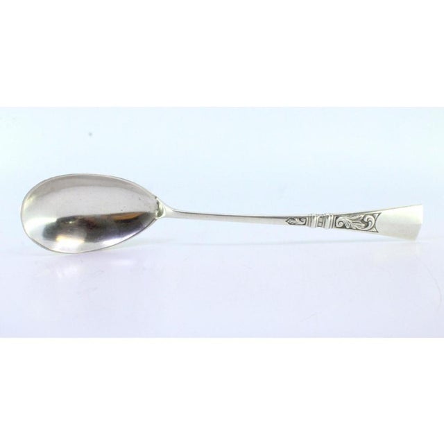 Silver Rice and Serving Spoon with Reliefs and Applications For Sale - Image 6 of 7