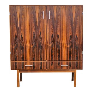Original Danish Modern Axel Christensen Rosewood Dry Bar / Credenza For Sale