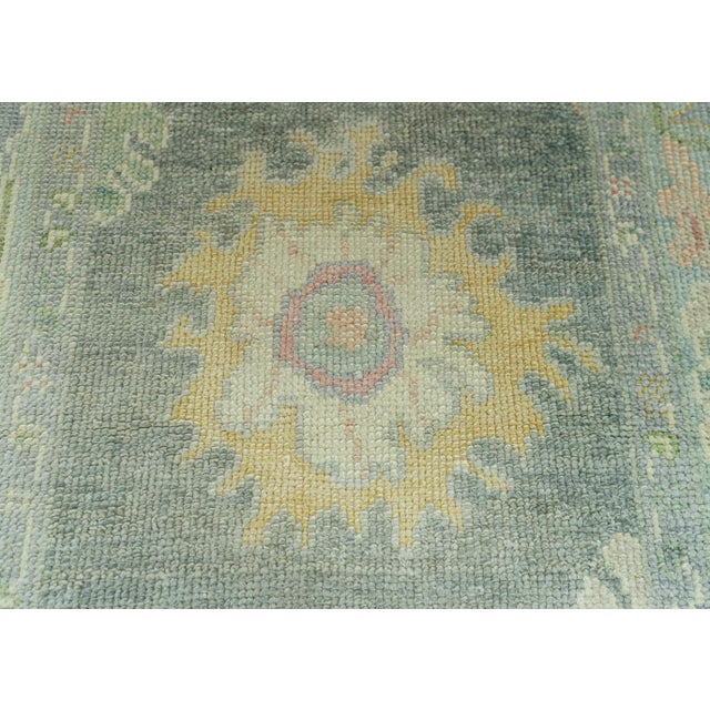 Turkish Turkish Oushak Rug 2'11" x 9'11" #19121 For Sale - Image 3 of 8