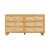 Boho Chic Grappa Natural Wood & Rattan Wavy Dresser with Ball Feet For Sale - Image 3 of 8