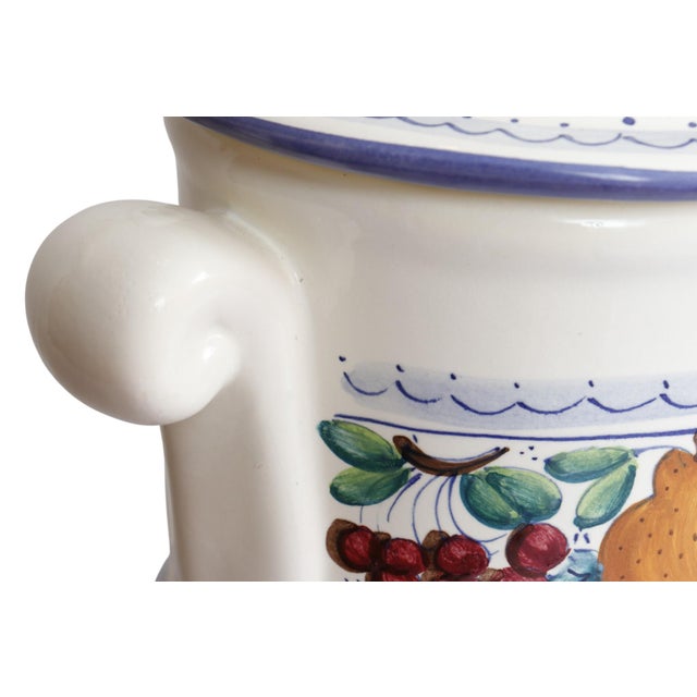 Italian Majolica Biscotti and Cioccolatini Jars, Set of 2 For Sale In Tampa - Image 6 of 9