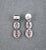 Metal 3.31 Ct Natural Burma Ruby & Diamond Earrings - 2 Pieces For Sale - Image 7 of 9