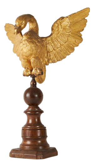 Italian Artist, Eagle, 1800s, Carved and Gilded Walnut