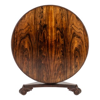 Antique Scottish Regency Rosewood Centre Table, 1800s For Sale