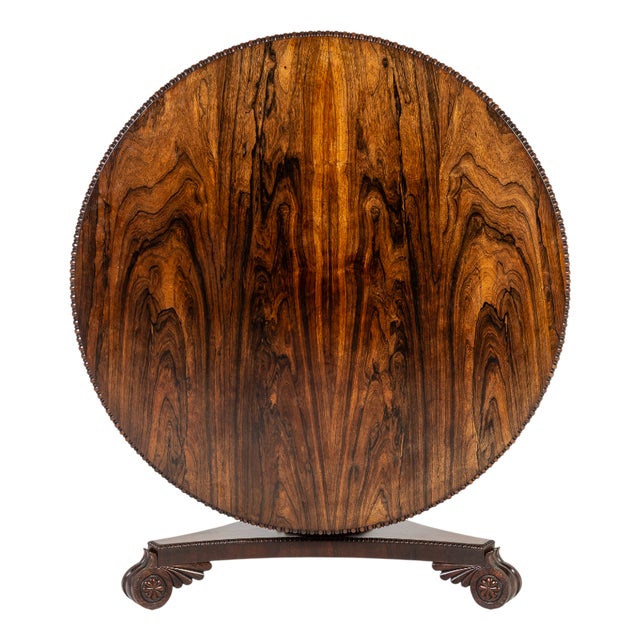 Antique Scottish Regency Rosewood Centre Table, 1800s For Sale