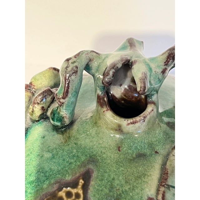 John-Richards Glazed Pottery Vase of Vine and Melon For Sale In Dallas - Image 6 of 7