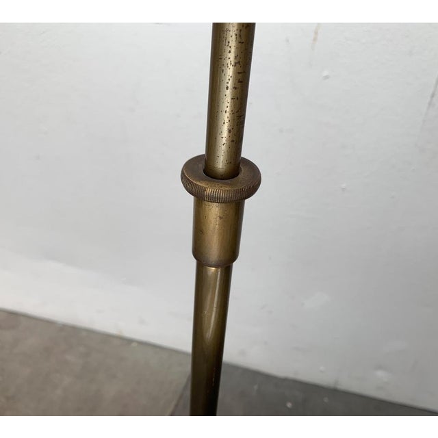 Vintage Hollywood Regency German Brass Floor Lamp by Florian Schulz For Sale - Image 12 of 18