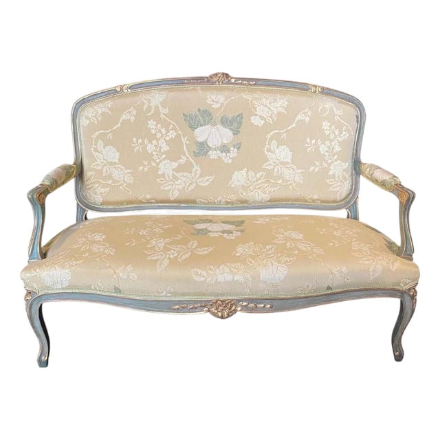 French Louis XV Painted Sofa For Sale
