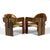 Wood Pair of Italian Lounge Chairs Attributed to Tobias Scarpa For Sale - Image 7 of 13