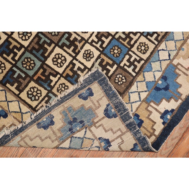 Mid 19th Century Geometric Chinese Rug For Sale - Image 9 of 18