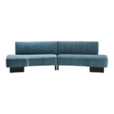 A Mid Century Modern Sculptural Cloud Sofa in Two Pieces, Circa 1950s For Sale