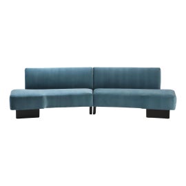 Example of Blue Mid-Century Modern Seating