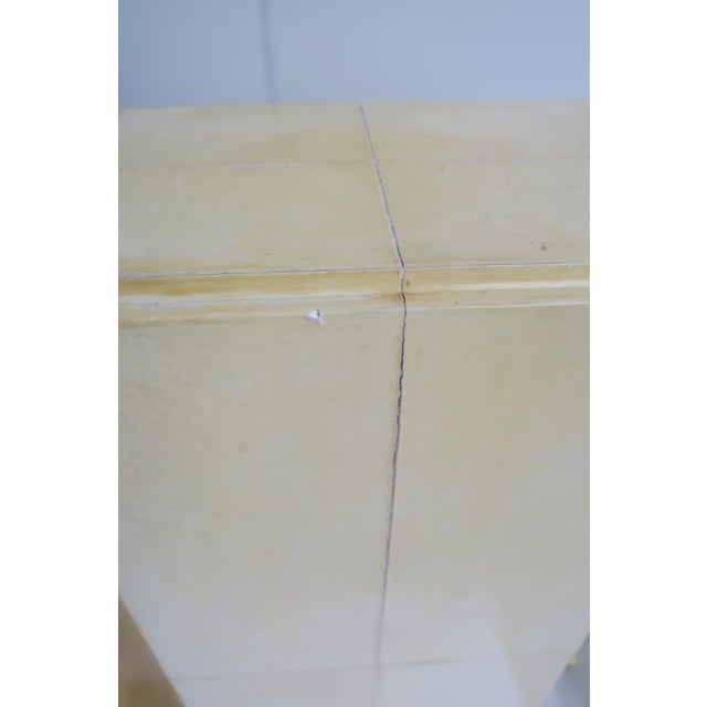 Postmodern Pedestals Columns Goatskin Karl Springer Style, Pair For Sale - Image 13 of 13