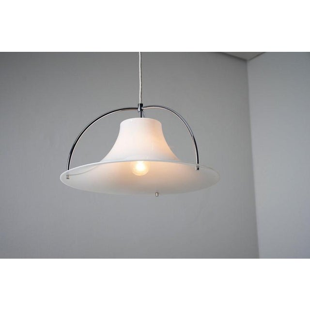 Single Pendant Light by Jo Hammerborg for Fog & Mørup, Denmark, 1970s For Sale - Image 10 of 12