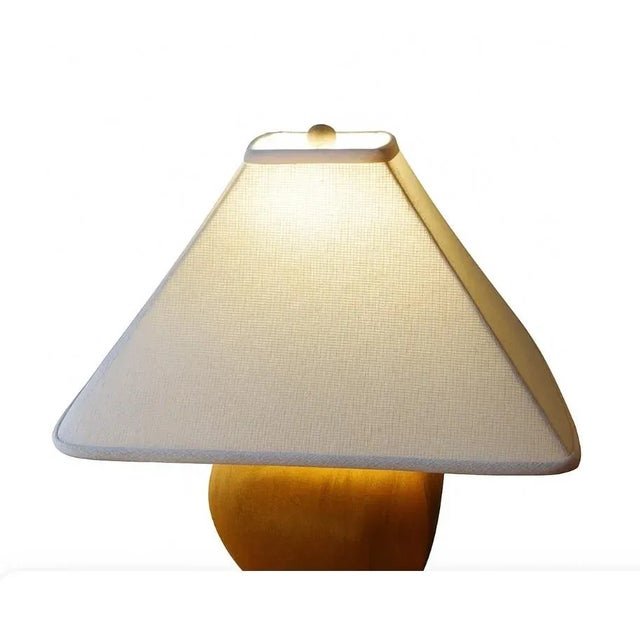 Contemporary Sculptural Oriental Accent Table Lamp With Rich Glaze, 2002 For Sale - Image 3 of 5