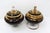 Price reduced $200. Now only $199! Very unusual and beautiful pair of vintage lidded compotes with jeweled and lacquered...