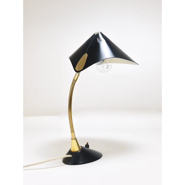 Mid-Century Brass Table Lamp, 1950s For Sale - Image 13 of 18