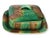 Antique English majolica sardine box dating to the late 19th century, decorated in rich green and brown glazes with a...