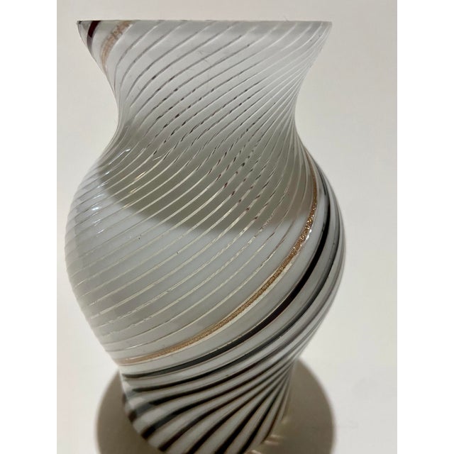 Dino Martens Dino Martens 1954 Merano Vase Vintage Black, White, and Copper Mid Century Beauty! For Sale - Image 4 of 11