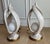 Art Deco Fabulous, Large Postmodern "Flame" Sculptural Lamps - Faux Stone & Gilt - A Pair For Sale - Image 3 of 11