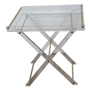 Vintage Folding Side Table, Italy, 1970s For Sale