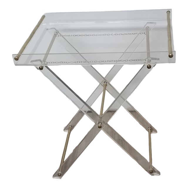 Vintage Folding Side Table, Italy, 1970s For Sale