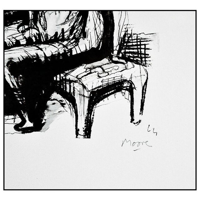 Contemporary 1970s Woman Seated on Fireside Stool, Henry Moore For Sale - Image 3 of 5