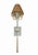 This is a Visual Comfort single light soft blue and crystal rod wall sconce lamp. The fixture features a soft blue...